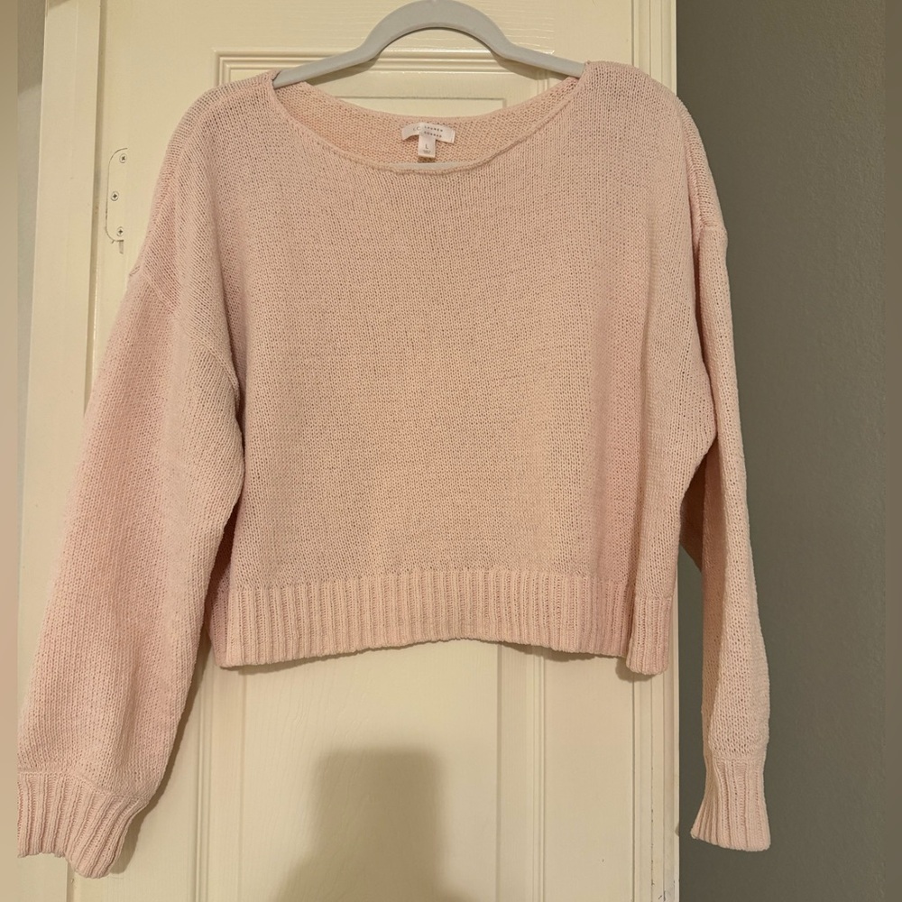 LC Lauren Conrad Blush Crew Neck Sweater